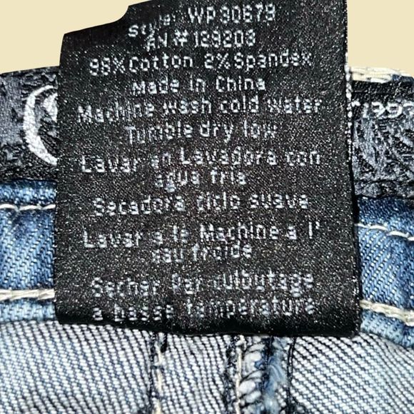 Celleo Mid Rise Embellished Jeans Size 13 31x32 162 - Picture 5 of 7